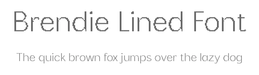 Brendie Lined Font by craftsupplyco — Display Font