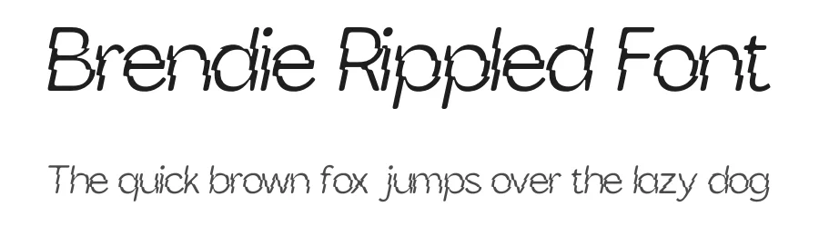 Brendie Rippled Font by craftsupplyco — Display Font