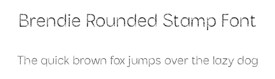 Brendie Rounded Stamp Font by craftsupplyco β Sans Serif Font