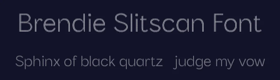 Brendie Slitscan Font by craftsupplyco — Display Font — thumbnail 2