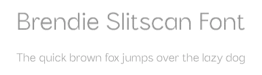 Brendie Slitscan Font by craftsupplyco — Display Font