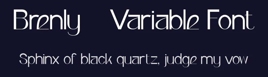Brenly – Variable Font by valentinovergan — Display Font — thumbnail 2