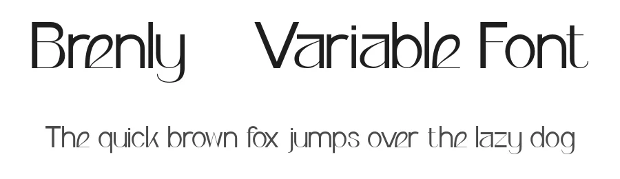 Brenly – Variable Font by valentinovergan — Display Font
