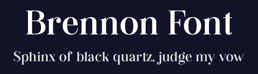 Brennon Font by Vampstudio — Serif Font — thumbnail 2