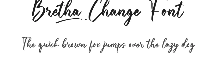 Bretha Change Font by noahtype — Script Handwritten Font