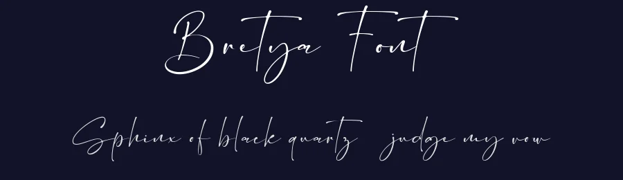 Bretya Font by Flawless And Co — Script Handwritten Font — thumbnail 2