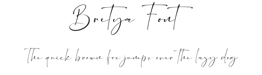 Bretya Font by Flawless And Co — Script Handwritten Font