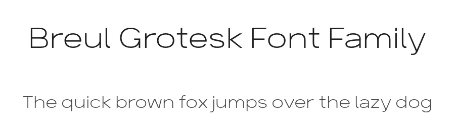 Breul Grotesk Font Family by Typesketchbook β Sans Serif Font
