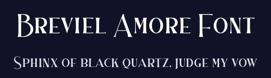 Breviel Amore Font by metafontsy — Display Font — thumbnail 2