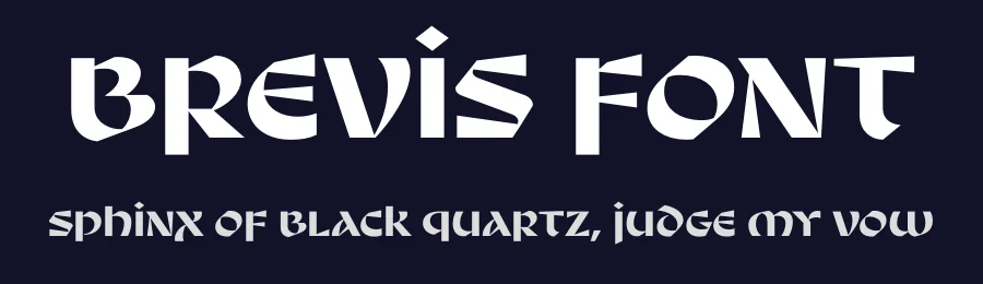 Brevis Font by Fontfabric Type Foundry — Display Font — thumbnail 2