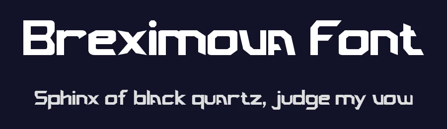 Breximova Font by Pollux of Geminorum — Display Font — thumbnail 2