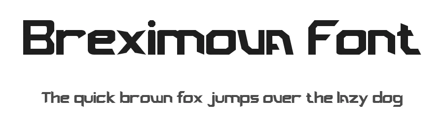 Breximova Font by Pollux of Geminorum — Display Font