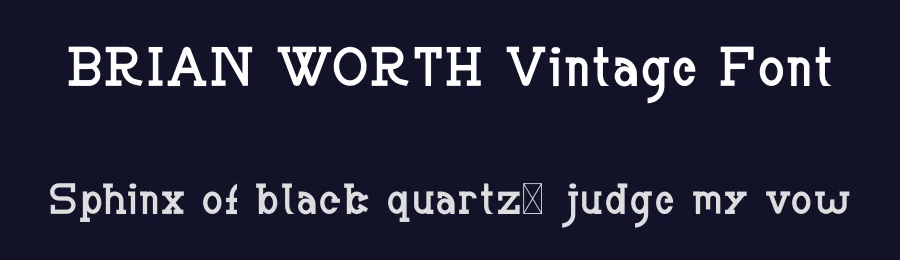 BRIAN WORTH Vintage Font by edricstudio — Sans Serif Font — thumbnail 2