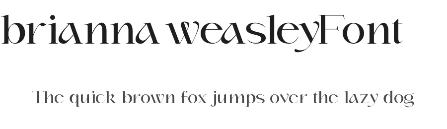 Brianna Weasley Font by edricstudio — Display Font