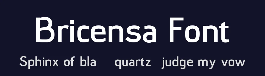 Bricensa Font by zamjump — Sans Serif Font — thumbnail 2