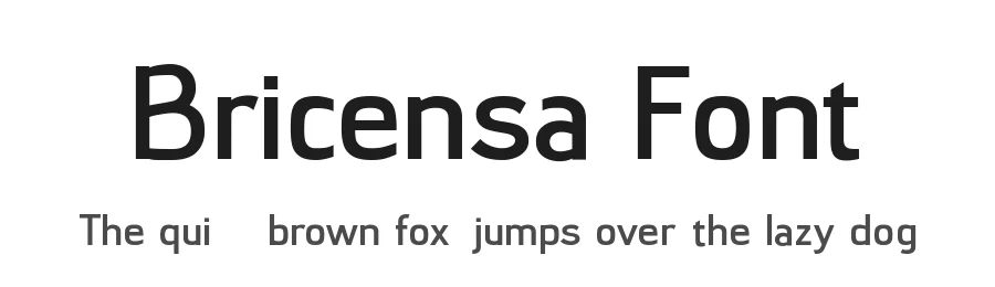 Bricensa Font by zamjump — Sans Serif Font