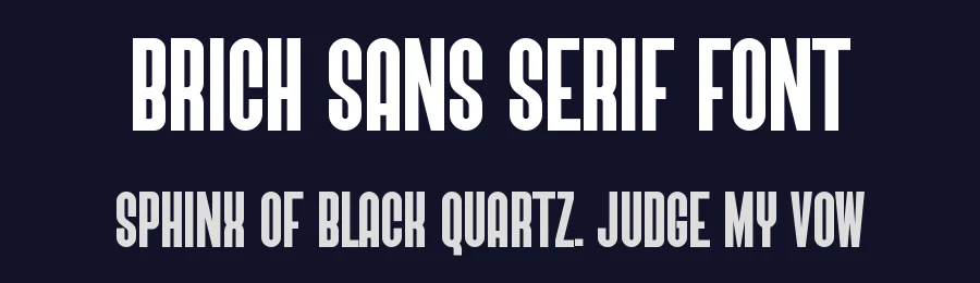 Brich Sans Serif Font by Graphicxell — Sans Serif Font — thumbnail 2