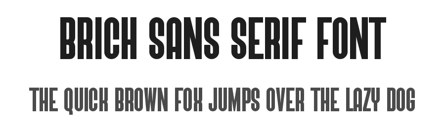 Brich Sans Serif Font by Graphicxell — Sans Serif Font