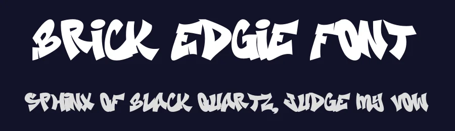 Brick Edgie Font by figuree — Decorative Font — thumbnail 2