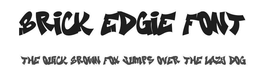 Brick Edgie Font by figuree — Decorative Font
