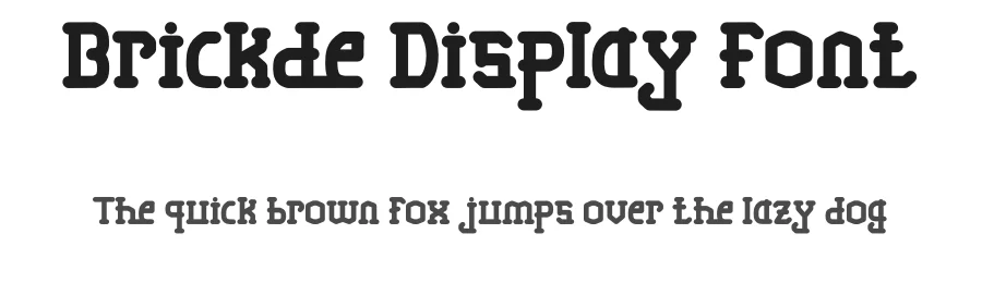 Brickde Display Font by Dhabee — Display Font