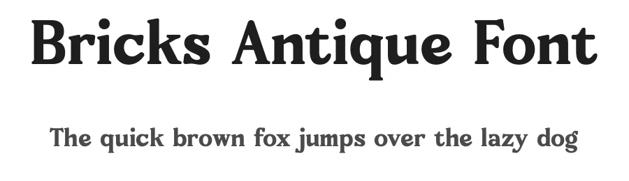 Bricks Antique Font by letterenastudios — Serif Font