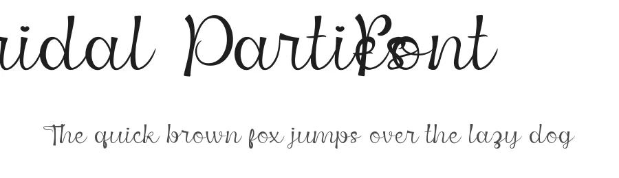 Bridal Parties Font by edricstudio — Script Handwritten Font