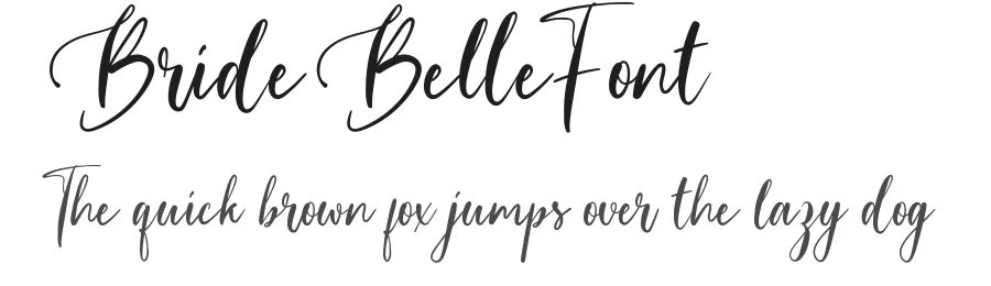 Bride Belle Font by VinType — Script Handwritten Font