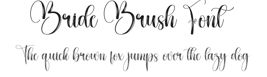 Bride Brush Font by creativeletter — Script Handwritten Font