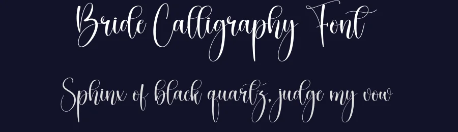 Bride Calligraphy Font by creativeletter — Script Handwritten Font — thumbnail 2