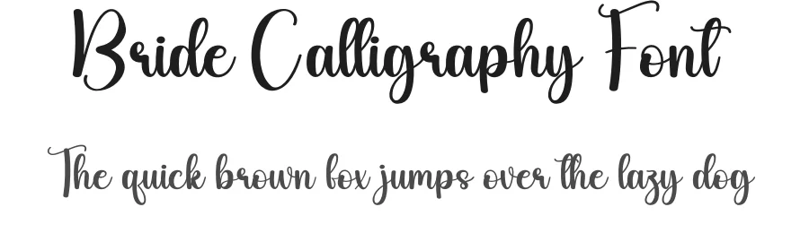 Bride Calligraphy Font by andikastudio — Script Handwritten Font