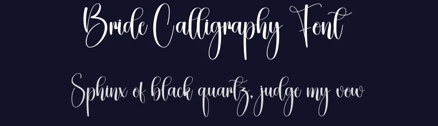 Bride Calligraphy Font by creativeletter — Script Handwritten Font — thumbnail 2
