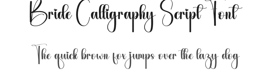 Bride Calligraphy Script Font by andikastudio — Script Handwritten Font