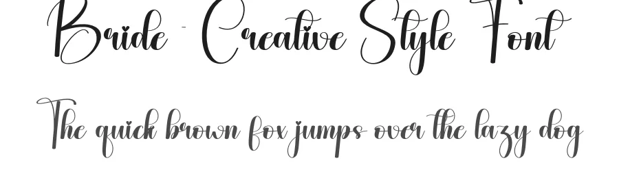 Bride β Creative Style Font by andikastudio β Script Handwritten Font