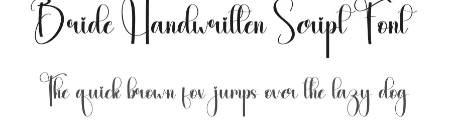 Bride Handwritten Script Font by andikastudio — Script Handwritten Font