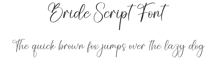 Bride Script Font by creativeletter — Script Handwritten Font