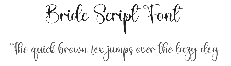Bride Script Font by creativeletter — Script Handwritten Font