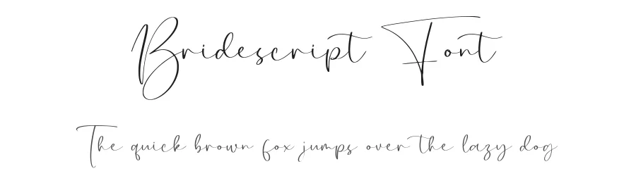 Bridescript Font by qwrtype — Script Handwritten Font