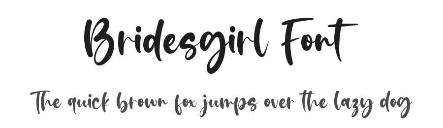 Bridesgirl Font by qwrtype — Script Handwritten Font