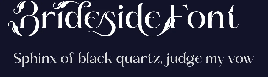 Brideside Font by burntilldead — Display Font — thumbnail 2