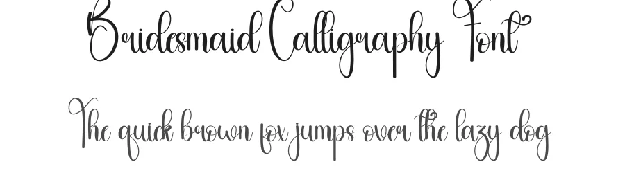 Bridesmaid Calligraphy Font by andikastudio — Script Handwritten Font
