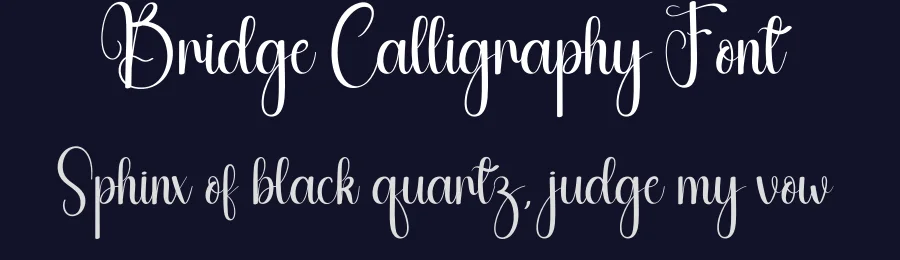 Bridge Calligraphy Font by andikastudio — Script Handwritten Font — thumbnail 2