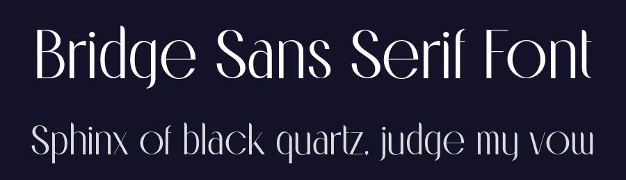 Bridge Sans Serif Font by Sensatype Studio — Sans Serif Font — thumbnail 2