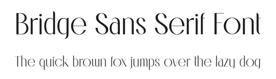 Bridge Sans Serif Font by Sensatype Studio — Sans Serif Font