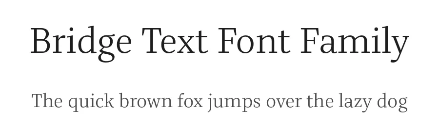 Bridge Text Font Family by TypeMates — Serif Font