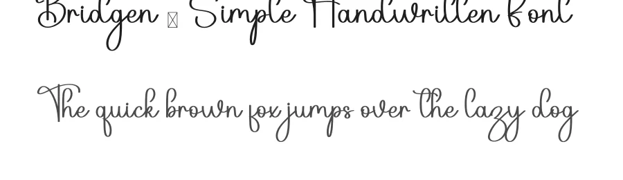 Bridgen – Simple Handwritten Font by inermediaSTUDIO — Script Handwritten Font