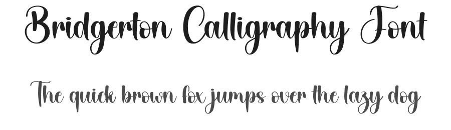 Bridgerton Calligraphy Font by creativeletter — Script Handwritten Font