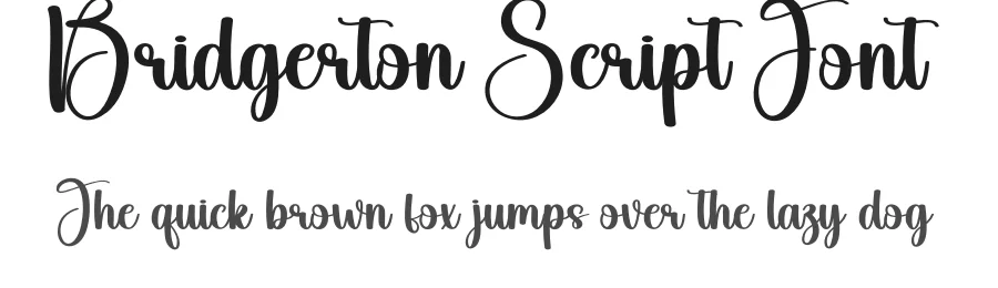 Bridgerton Script Font by creativeletter — Script Handwritten Font