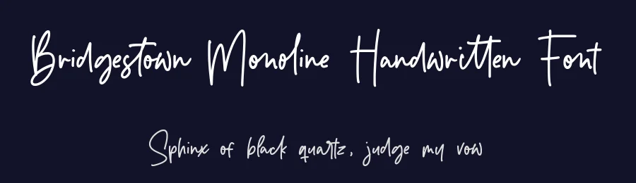 Bridgestown Monoline Handwritten Font by balpirick — Decorative Font — thumbnail 2