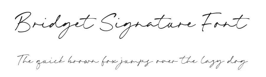 Bridget Signature Font by Timur type — Script Handwritten Font